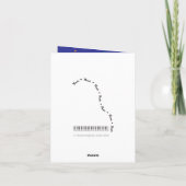 De Remerciements Carte bleue (Dos)
