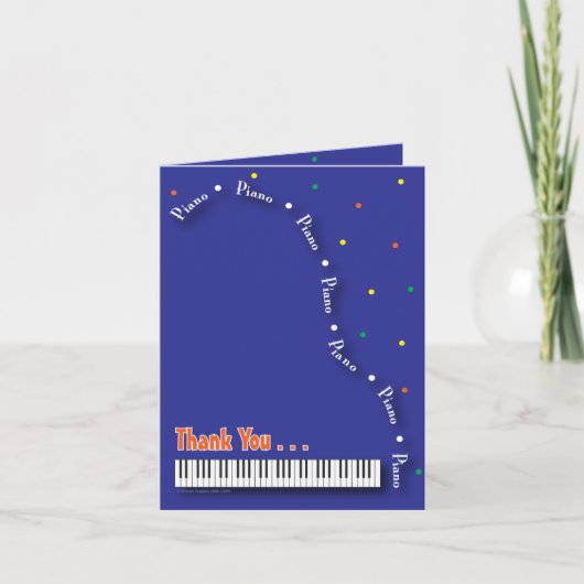 De Remerciements Carte bleue (Devant)