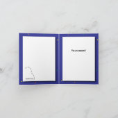 De Remerciements Carte bleue (Intérieur)