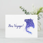 De Remerciements Carte bleue Mandala Stingray Bon Voyage (Debout devant)