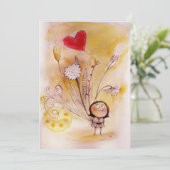 De Remerciements Carte Bouquet (Debout devant)