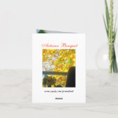 De Remerciements Carte Bouquet Automne (Dos)