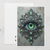 De Remerciements Carte Broche Tout Oeil (Devant / Derrière)