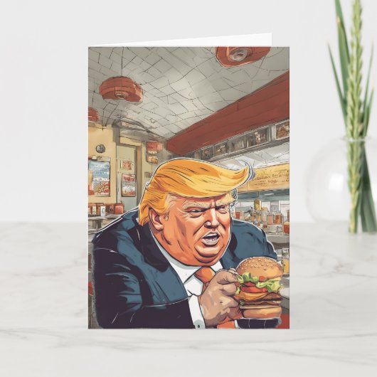 De Remerciements Carte Burger Man (Devant)