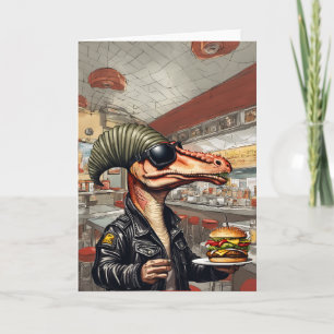 De Remerciements Carte Burgersaurus Dinosaure