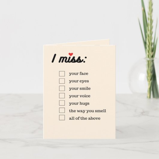 De Remerciements Carte Case à cocher (Devant)