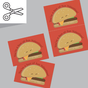 De Remerciements Carte Cheeseburger Cuttable pour enfants Saint-Val