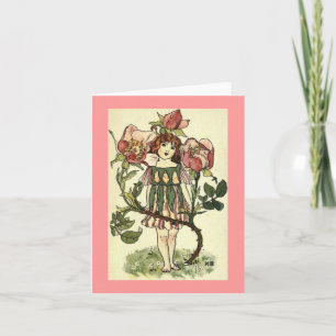 De Remerciements Carte Chéries du Jardin Vintage
