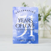 De Remerciements Carte Chic 51st Sapphire Mariage Anniversaire (Debout devant)