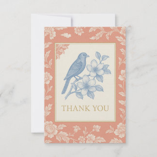 De Remerciements Carte Chinoiserie