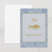 De Remerciements carte chinoiserie (Devant / Derrière)