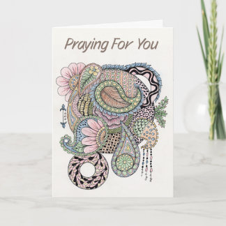 De Remerciements Carte Christian Sympathy Doodart multicolore
