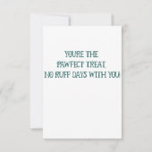 De Remerciements Carte Coeur Husky Candy (Dos)