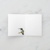 De Remerciements Carte Colibri vert clair (Intérieur)