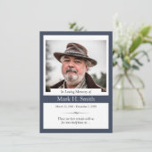 De Remerciements Carte commémorative (Debout devant)