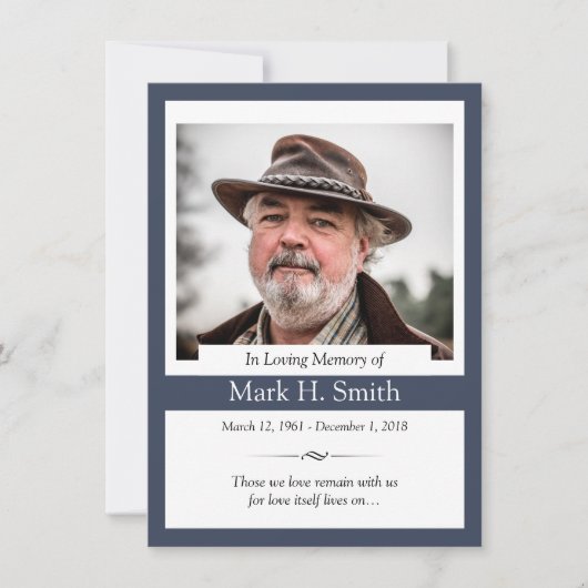 De Remerciements Carte commémorative (Devant)