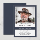 De Remerciements Carte commémorative (Devant / Derrière)