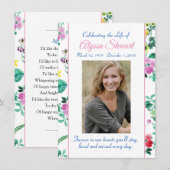 De Remerciements Carte commémorative (Devant / Derrière)