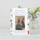 De Remerciements Carte commémorative (Debout devant)