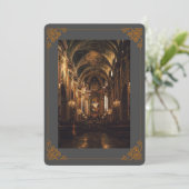 De Remerciements Carte commémorative religieuse ornée - Funérailles (Debout devant)