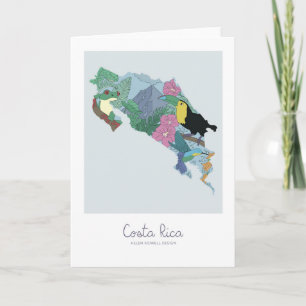 De Remerciements Carte Costa Rica