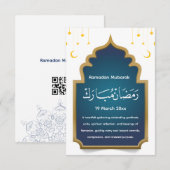 De Remerciements Carte Couper Eid Mubarak (Devant / Derrière)