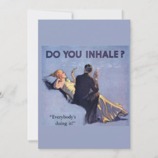 De Remerciements Carte Couple Glamor des années 1920 Vous inhalez?