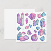 De Remerciements Carte Crystal (Devant / Derrière)