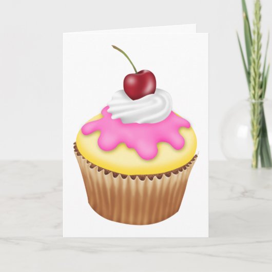 De Remerciements Carte Cupcake (Devant)