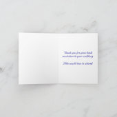 De Remerciements Carte d'acceptation mariage (Intérieur)