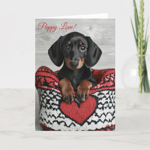 De Remerciements Carte Dachshund Valentine
