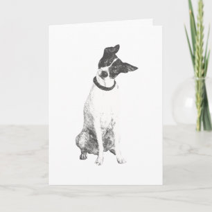 De Remerciements Carte d'amitié chien mignonne