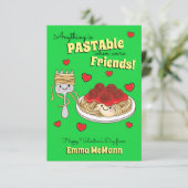 De Remerciements Carte d'amitié Saint-Valentin Spaghetti (Debout devant)