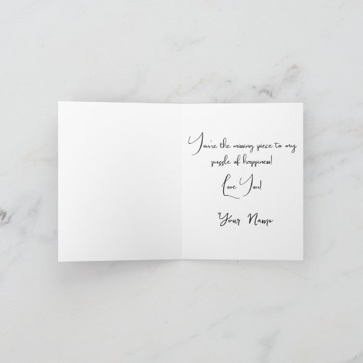 De Remerciements Carte d'amour (Intérieur)