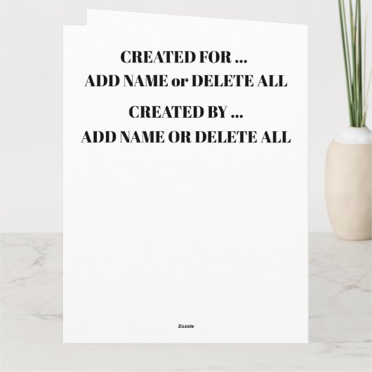 De Remerciements Carte d'amour éternel (Dos)