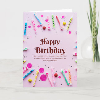 De Remerciements Carte d'anniversaire