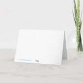 De Remerciements Carte d'anniversaire (Dos)