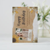 De Remerciements Carte d'anniversaire (Debout devant)