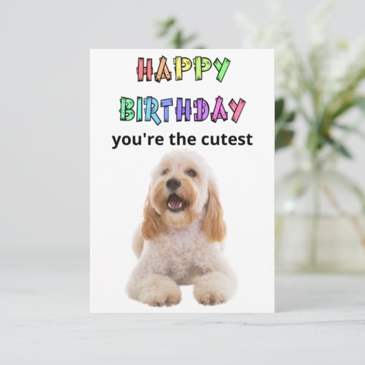 De Remerciements carte d'anniversaire (Debout devant)