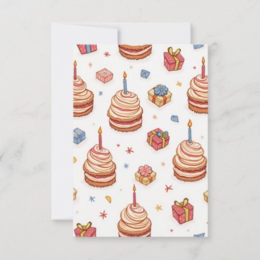 De Remerciements carte d'anniversaire (Devant)