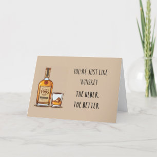 De Remerciements Carte d'anniversaire 30 ans Funny Whiskey