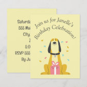 De Remerciements Carte d'anniversaire à plat (Devant / Derrière)