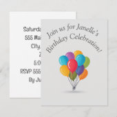 De Remerciements Carte d'anniversaire à plat (Devant / Derrière)