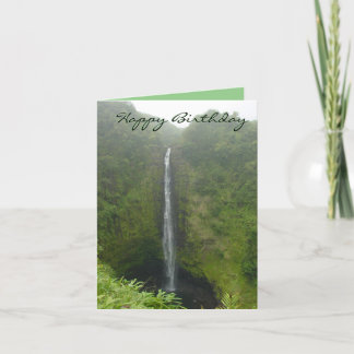 De Remerciements Carte d'anniversaire Akaka Falls