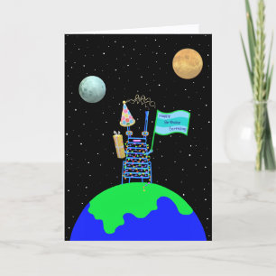 De Remerciements Carte d'anniversaire Alien nouveau vers par Jo Ima