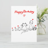 De Remerciements Carte d'anniversaire Appartement 5x7 (Debout devant)