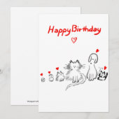 De Remerciements Carte d'anniversaire Appartement 5x7 (Devant / Derrière)