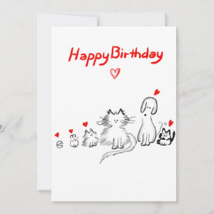 De Remerciements Carte d'anniversaire Appartement 5x7