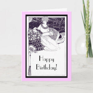 De Remerciements Carte d'anniversaire Art déco 1920