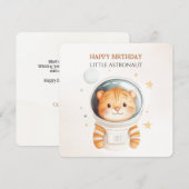 De Remerciements Carte d'anniversaire Astronaute Thème Spatial pour (Devant / Derrière)